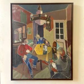 A French Oil on Canvas 
